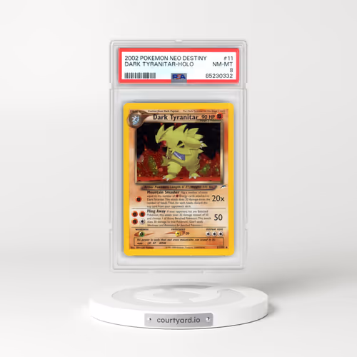 2002 Pokémon Neo Destiny #11 Dark Tyranitar - Holo (PSA 8 NM-MT)