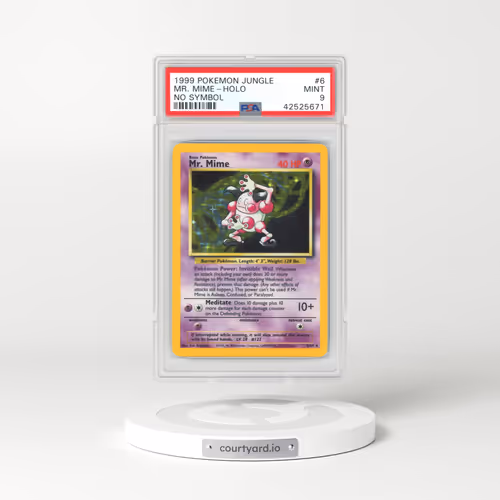 1999 Jungle #6 Mr. Mime - Holo No Symbol (PSA 9 MINT)