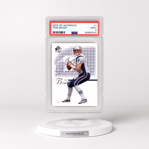 2002 SP Authentic #1 Tom Brady (PSA 9 MINT)