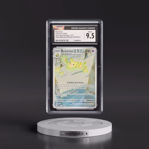 2025 Pokémon Svp EN-SV Black Star Promo #212 Reuniclus - Black Bolt Tech Sticker Collection (CGC 9.5