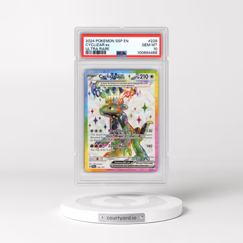 2024 Pokémon Ssp EN-Surging Sparks #228 Cyclizar EX - Holo Ultra Rare (PSA 10 GEM MINT)