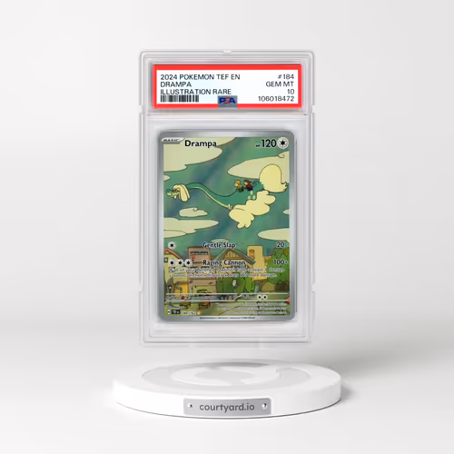 2024 Pokémon Tef EN-Temporal Forces #184 Drampa - Illustration Rare (PSA 10 GEM MINT)