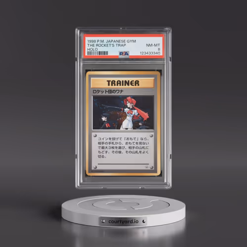 1998 Pokémon Gym The Rocket's Trap - Holo (PSA 8 NM-MT)