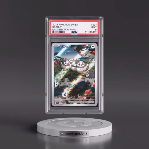 2023 Pokémon Svi EN-Scarlet & Violet #221 Starly - Illustration Rare (PSA 9 MINT)