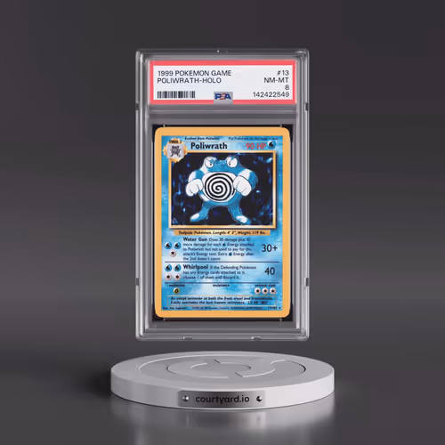 1999 Pokémon Game #13 Poliwrath - Holo (PSA 8 NM-MT)