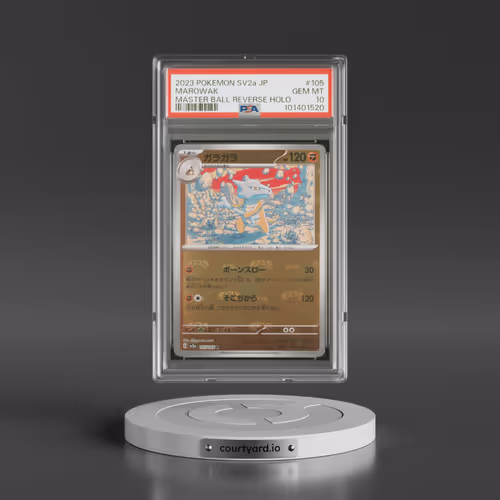 2023 Pokémon Sv2a-Pokemon 151 #105 Marowak - Reverse Holo Master Ball (PSA 10 GEM MINT)