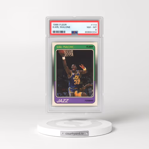 1988 Fleer #114 Karl Malone (PSA 8 NM-MT)