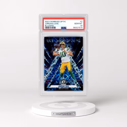 2023 Panini Donruss Optic Blazers #2 Jordan Love (PSA 10 GEM MINT)