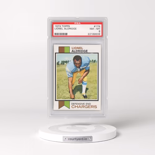 1973 Topps #174 Lionel Aldridge (PSA 8 NM-MT)