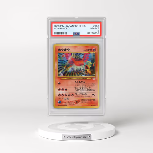 2000 Pokémon Neo 3 #250 HO-Oh - Holo (PSA 8 NM-MT)