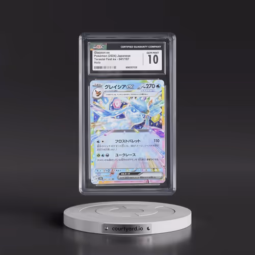 2024 Pokémon Sv8a-Terastal Fest EX #041 Glaceon EX - Holo (CGC 10 GEM MINT)