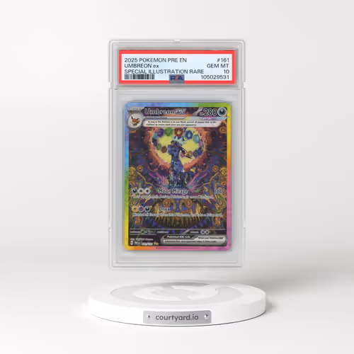 2025 Pokémon Pre EN-Prismatic Evolutions #161 Umbreon EX - Holo Special Illustration Rare (PSA 10 GEM MINT)