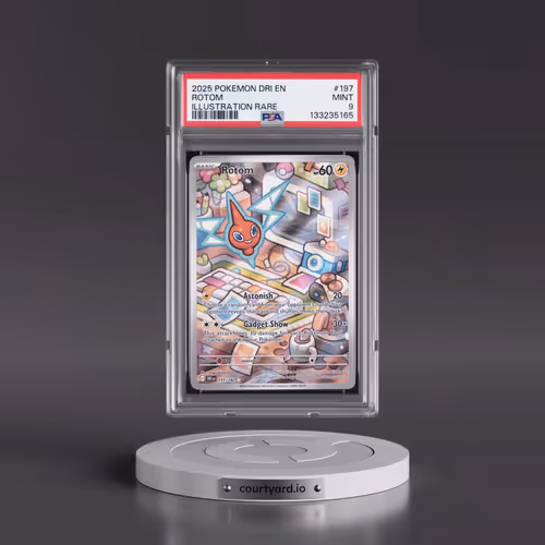 2025 Pokémon Dri EN-Destined Rivals #197 Rotom - Illustration Rare (PSA 9 MINT)