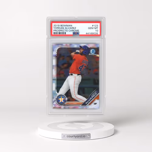 2019 Bowman Prospects Chrome #123 Yordan Alvarez (PSA 10 GEM MINT)