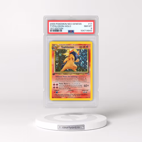 2000 Pokémon Neo Genesis #17 Typhlosion - 1st Edition Holo (PSA 8 NM-MT)