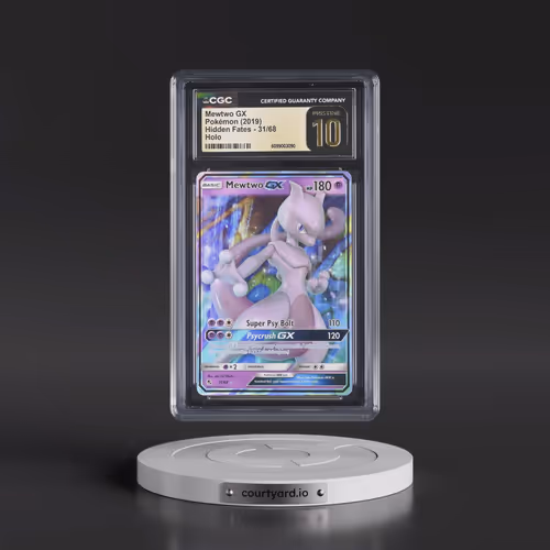 2019 Hidden Fates #31/68 Mewtwo GX - Holo (CGC 10 PRISTINE)