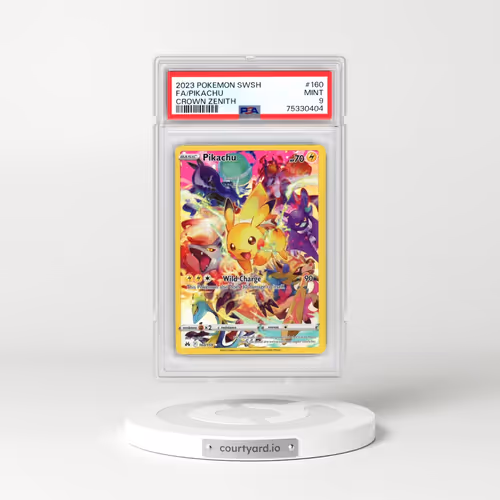 2023 Pokémon Sword and Shield Crown Zenith #160 Pikachu - Full Art (PSA 9 MINT)