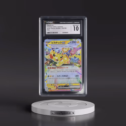 2024 Super Electric Breaker - sv8 #033/106 Pikachu ex - Holo (CGC 10 GEM MINT)