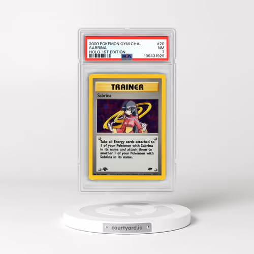2000 Pokémon Gym Challenge #20 Sabrina - 1st Edition Holo (PSA 7 NM)