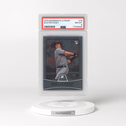 2010 Bowman Platinum #18 Buster Posey (PSA 8 NM-MT)