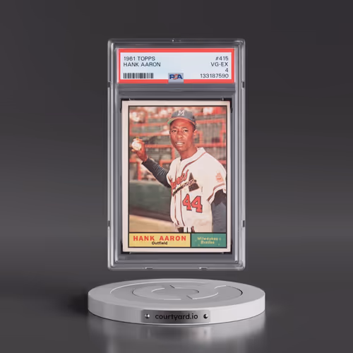 1961 Topps #415 Hank Aaron (PSA 4 VG-EX)