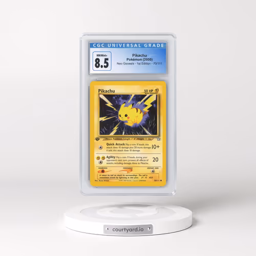 2000 Neo Genesis #70/111 Pikachu - 1st Edition (CGC 8.5 NM-MT+)