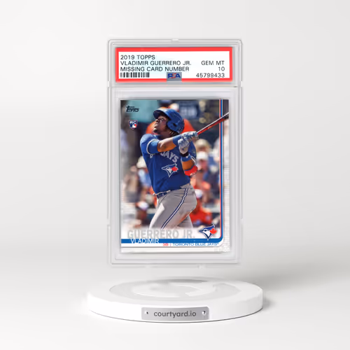 2019 Topps Vladimir Guerrero Jr. - Missing Card Number (PSA 10 GEM MINT)