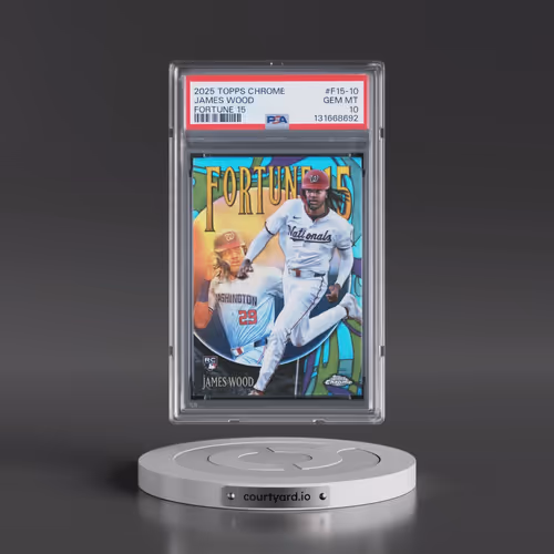 2025 Topps Chrome Fortune 15 #F15-10 James Wood (PSA 10 GEM MINT)