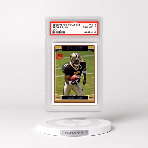 2006 Topps Team Set Saints #NO11 Reggie Bush - Saints (PSA 10 GEM MINT)