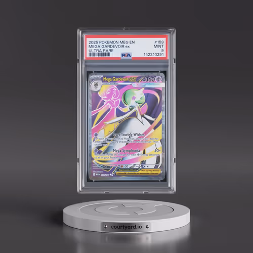 2025 Pokémon Meg EN-Mega Evolution #159 Mega Gardevoir EX - Holo Ultra Rare (PSA 9 MINT)