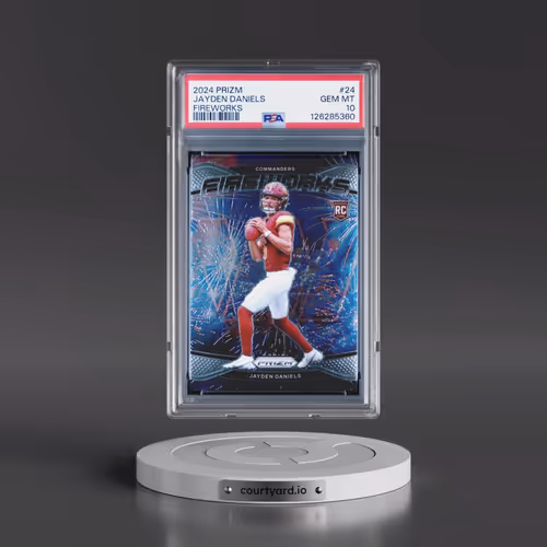 2024 Panini Prizm Fireworks #24 Jayden Daniels (PSA 10 GEM MINT)