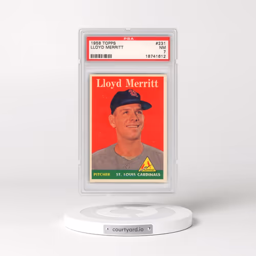 1958 Topps #231 Lloyd Merritt (PSA 7 NM)