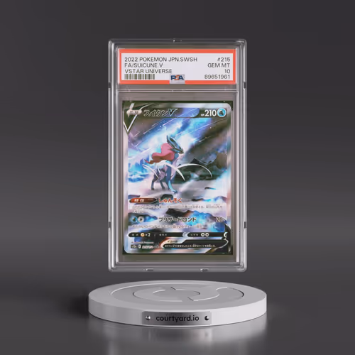 2022 Pokémon Sword & Shield Vstar Universe #215 Suicune V - Holo Full Art (PSA 10 GEM MINT)