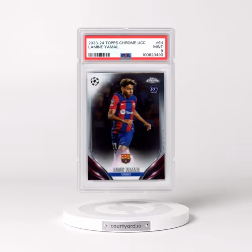 2023-24 Topps Chrome UEFA Club Competitions #64 Lamine Yamal (PSA 9 MINT)