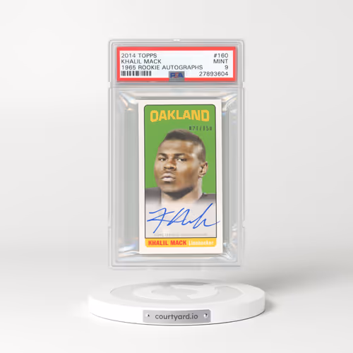 2014 Topps 1965 Rookie Autographs #160 Khalil Mack (PSA 9 MINT)