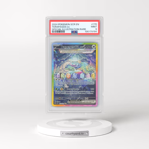 2024 Pokémon Scr EN-Stellar Crown #170 Terapagos EX - Holo Special Illustration Rare (PSA 9 MINT)