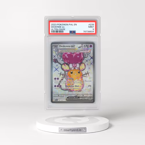 2023 Pokémon Pal EN-Paldea Evolved #239 Dedenne EX - Holo Ultra Rare (PSA 9 MINT)