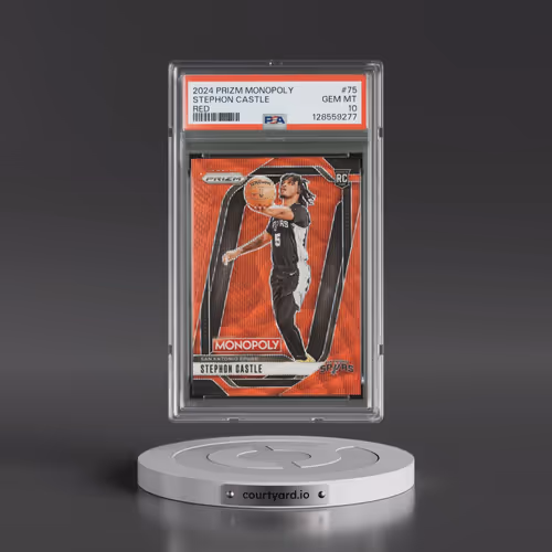 2024 Panini Prizm Monopoly #75 Stephon Castle - Red (PSA 10 GEM MINT)
