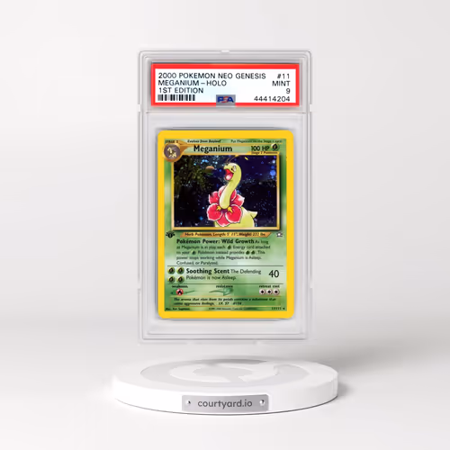 2000 Pokémon Neo Genesis #11 Meganium - 1st Edition Holo (PSA 9 MINT)