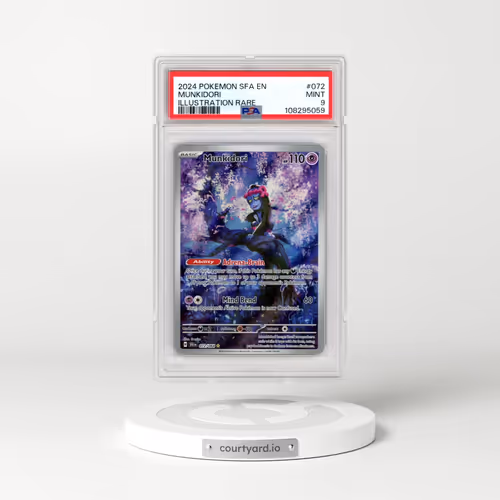 2024 Pokémon Sfa EN-Shrouded Fable #072 Munkidori - Illustration Rare (PSA 9 MINT)