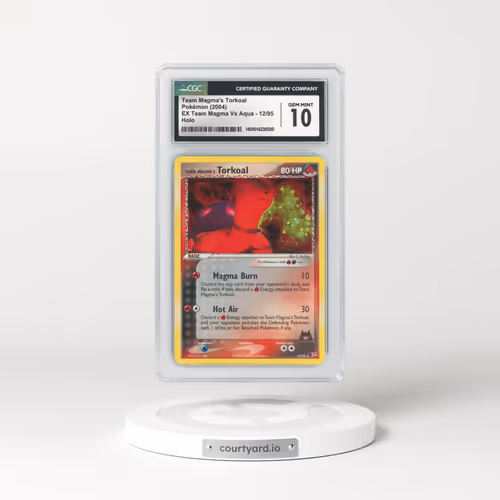2004 EX Team Magma Vs Team Aqua #12 Team Magma's Torkoal - Holo (CGC 10 GEM MINT)