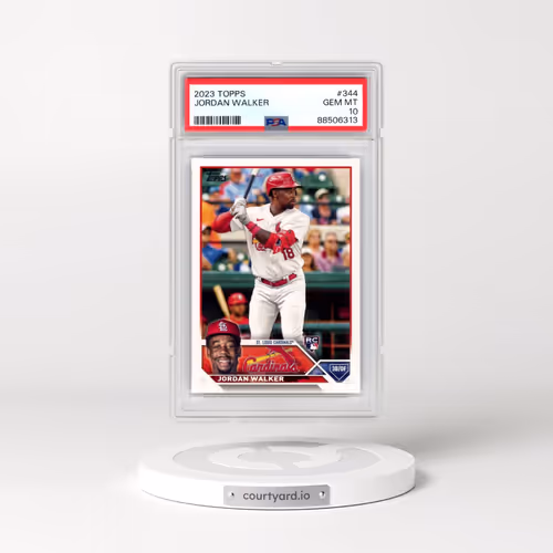 2023 Topps #344 Jordan Walker (PSA 10 GEM MINT)