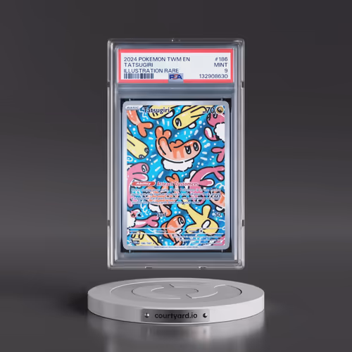 2024 Pokémon Twm EN-Twilight Masquerade #186 Tatsugiri - Illustration Rare (PSA 9 MINT)