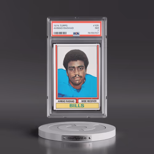 1974 Topps #105 Ahmad Rashad (PSA 7 NM)