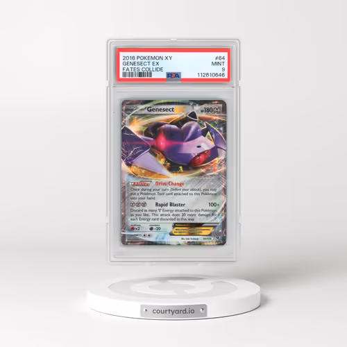 2016 Pokémon XY Fates Collide #64 Genesect EX - Holo (PSA 9 MINT)