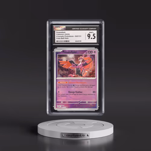 2024 Prismatic Evolutions - PRE EN #045/131 Fezandipiti - Poké Ball Holo (CGC 9.5 MINT+)