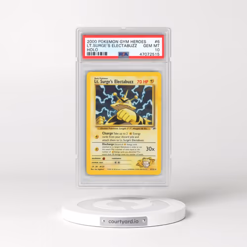 2000 Pokémon Gym Heroes #6 LT. Surge's Electabuzz - Holo (PSA 10 GEM MINT)