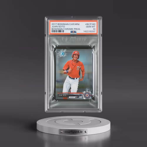 2017 Bowman Chrome Mini #BCP180 Juan Soto - Bowman Chrome Prospects (PSA 10 GEM MINT)
