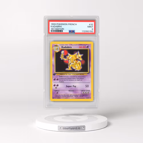 1999 Pokémon #32 Kadabra - 1st Edition (PSA 9 MINT)