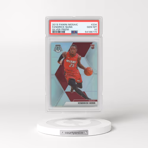 2019 Panini Mosaic #234 Kendrick Nunn - Silver Prizm (PSA 10 GEM MINT)